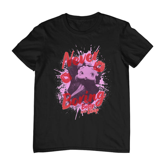 Betty Boop Pin-Up Never Boring XOXO Men's T-Shirt