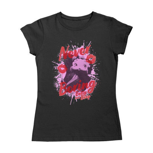 Betty Boop Pin-Up Never Boring XOXO Women's T-Shirt