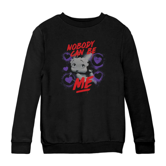 Betty Boop Pin-Up Nobody Can Be Me Kids Sweatshirt