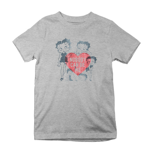 Betty Boop Heart Nobody Can Be Me Kids T-Shirt