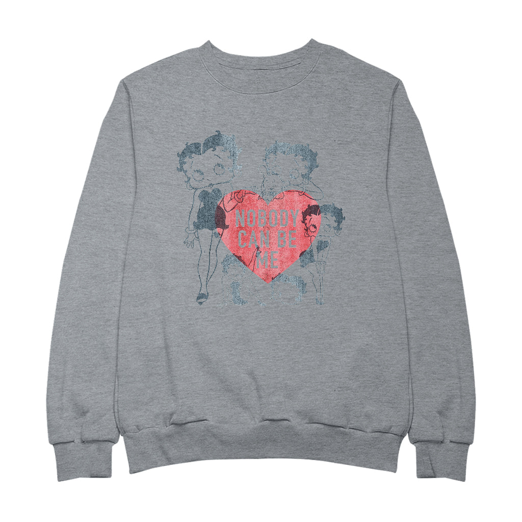 Betty Boop Heart Nobody Can Be Me Men's Sweatshirt