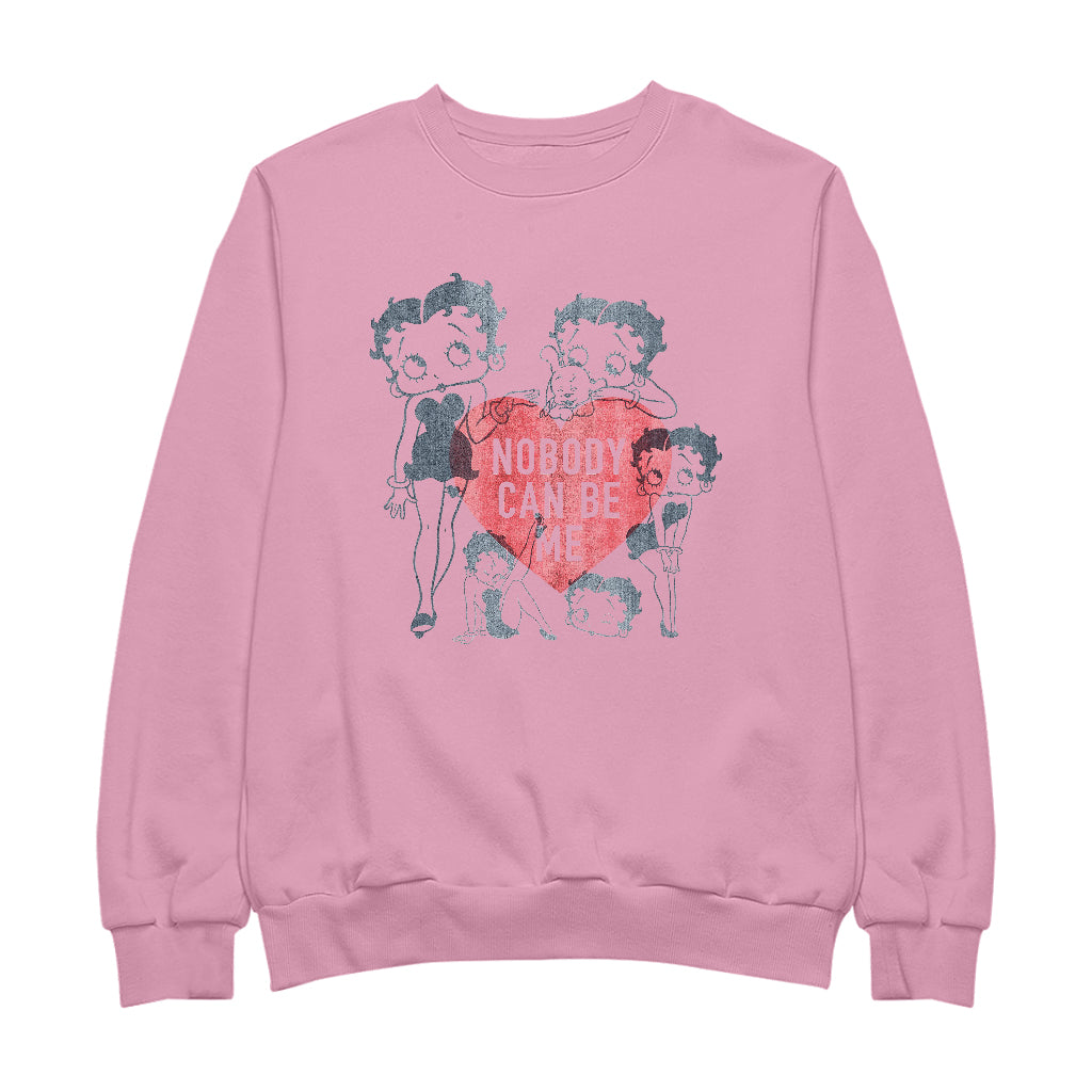 Betty Boop Heart Nobody Can Be Me Men's Sweatshirt