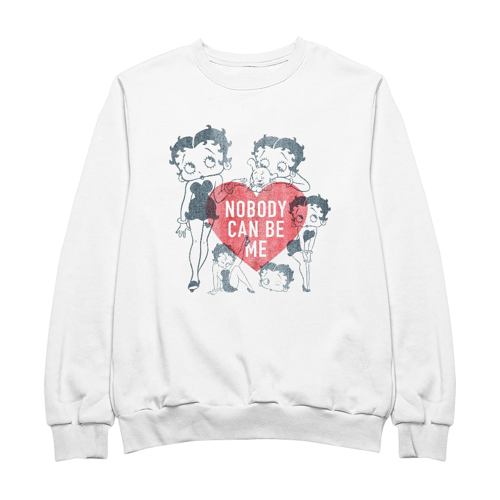 Betty Boop Heart Nobody Can Be Me Men's Sweatshirt