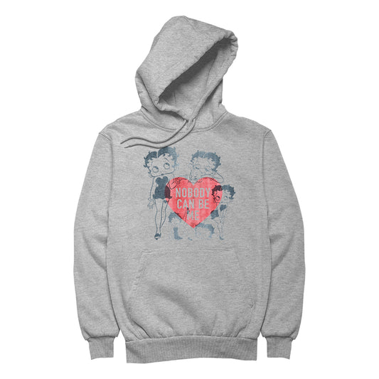 Betty Boop Heart Nobody Can Be Me Women's Hooded Sweatshirt