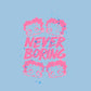 Betty Boop Pink Never Boring Kids Sweatshirt