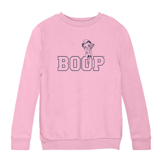 Betty Boop Baseball Catcher's Mitt Kids Sweatshirt
