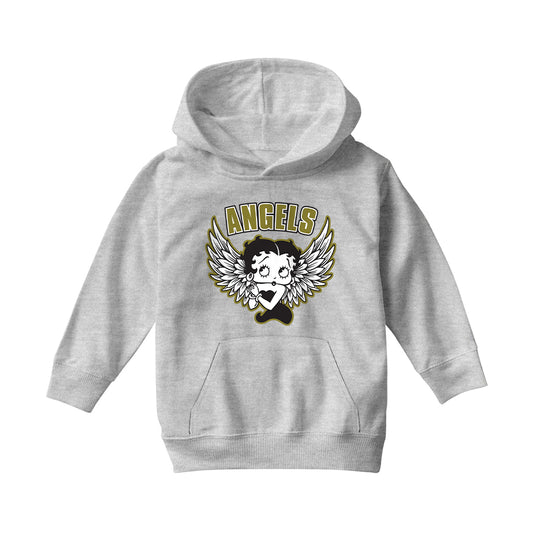 Betty Boop Angels Wings Kids Hooded Sweatshirt