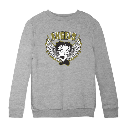 Betty Boop Angels Wings Kids Sweatshirt