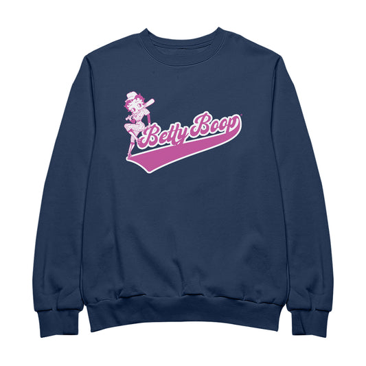 Betty Boop Baseball College Sports Men's Sweatshirt
