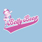 Betty Boop Baseball College Sports Women's Hooded Sweatshirt