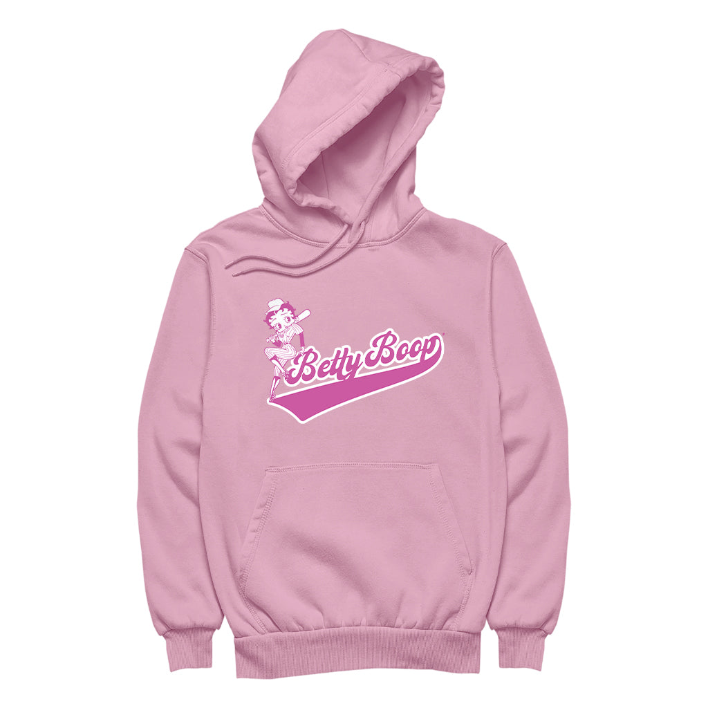 Betty Boop Baseball College Sports Women's Hooded Sweatshirt