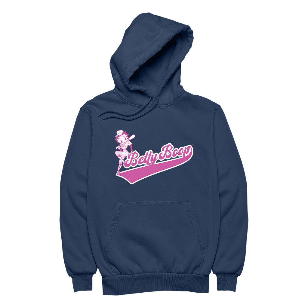 Betty Boop Baseball College Sports Women's Hooded Sweatshirt