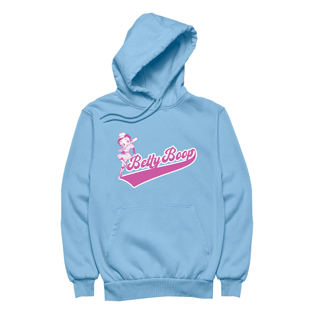 Betty Boop Baseball College Sports Women's Hooded Sweatshirt