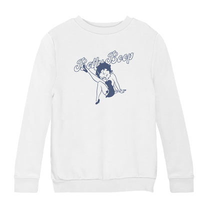 Betty Boop Pin-Up Classic Leg Kick Pose Kids Sweatshirt