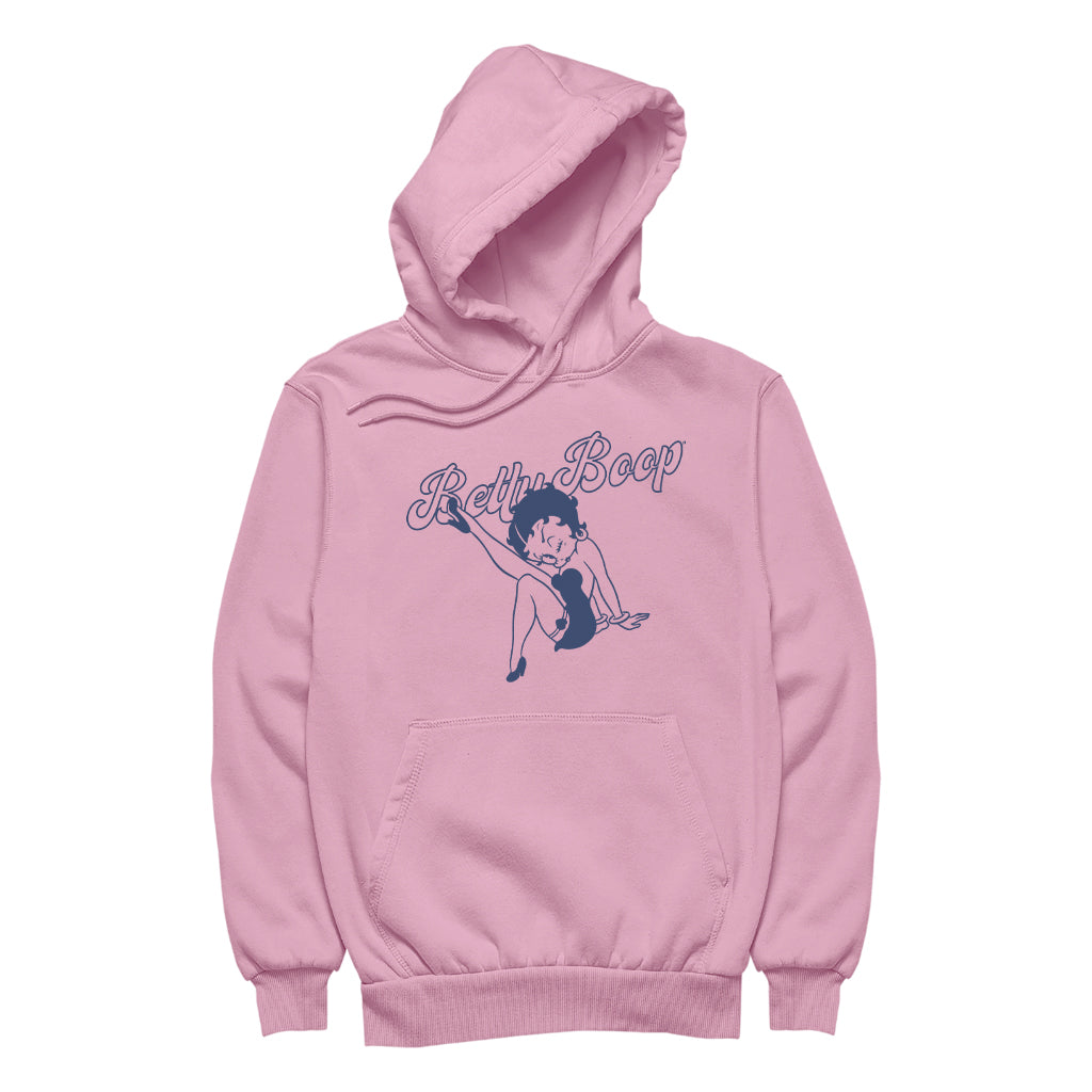 Betty Boop Pin-Up Classic Leg Kick Pose Women's Hooded Sweatshirt