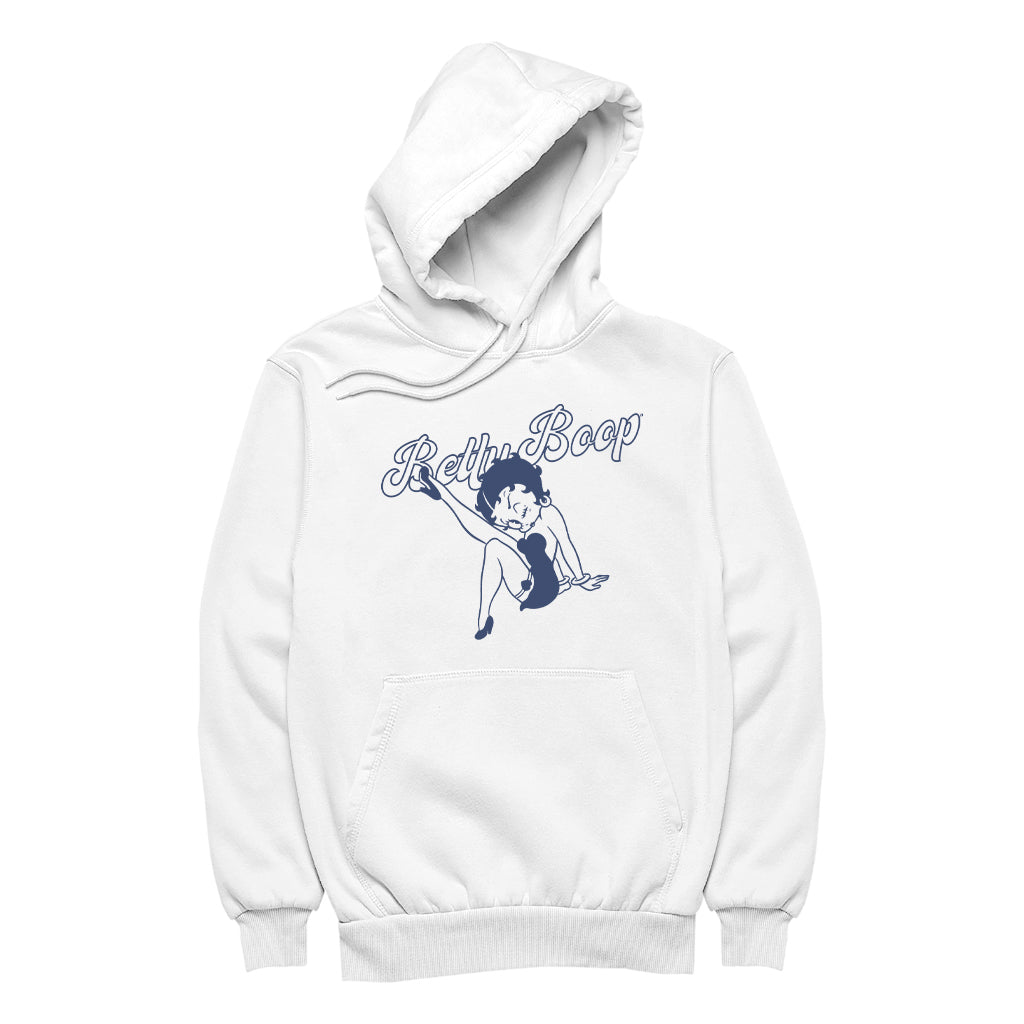 Betty Boop Pin-Up Classic Leg Kick Pose Women's Hooded Sweatshirt