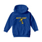 Betty Boop Football Soccer Ball Kick Kids Hooded Sweatshirt