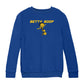 Betty Boop Football Soccer Ball Kick Kids Sweatshirt