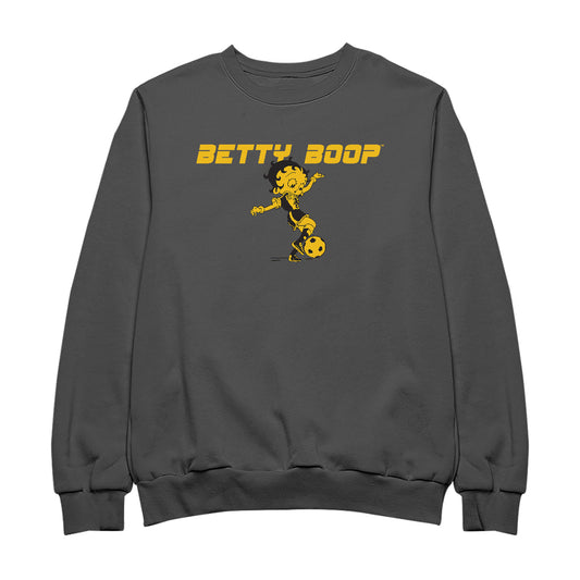 Betty Boop Football Soccer Ball Kick Men's Sweatshirt