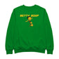 Betty Boop Football Soccer Ball Kick Men's Sweatshirt