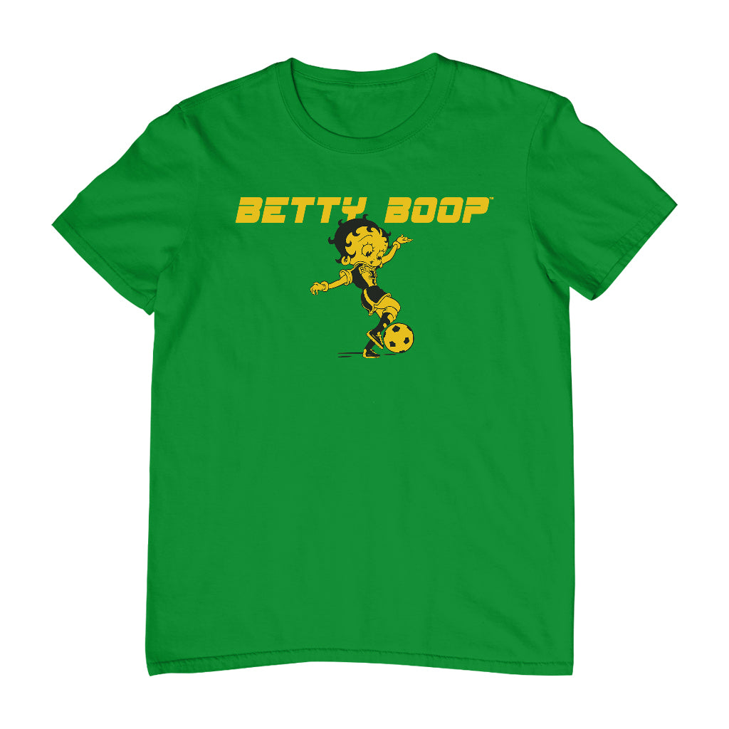 Betty Boop Football Soccer Ball Kick Men's T-Shirt