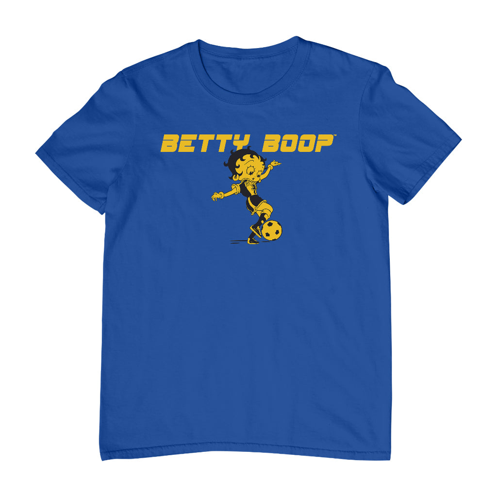 Betty Boop Football Soccer Ball Kick Men's T-Shirt