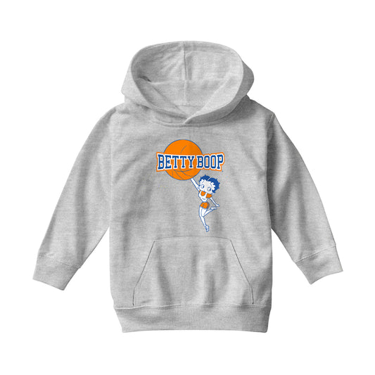 Betty Boop Basketball College Sports Logo Kids Hooded Sweatshirt