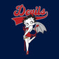Betty Boop Devils College Sports Text Women's Hooded Sweatshirt