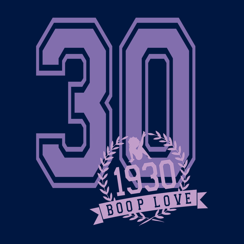 Betty Boop 1930 Boop Love College Sports Text Kids T-Shirt