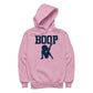 Betty Boop Leg Kick Silhouette College Sports Text Men's Hooded Sweatshirt