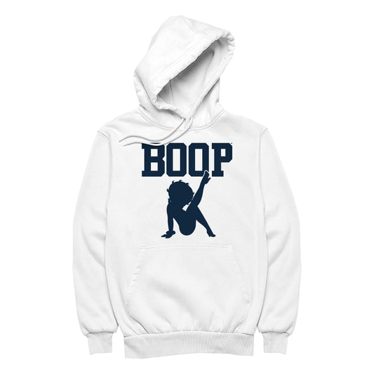Betty Boop Leg Kick Silhouette College Sports Text Men's Hooded Sweatshirt