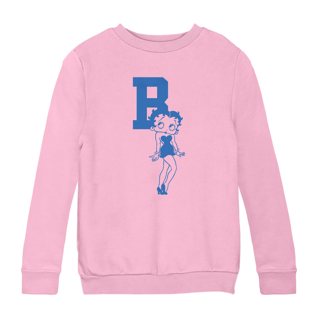 Betty Boop B Pout Pose Kids Sweatshirt