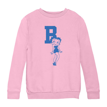 Betty Boop B Pout Pose Kids Sweatshirt