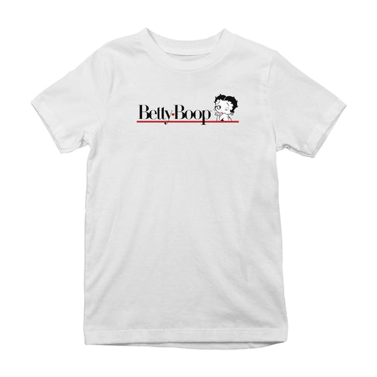 Betty Boop Heart Line Blowing Kiss Kids T-Shirt