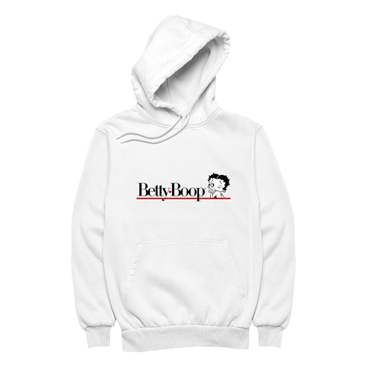Betty Boop Heart Line Blowing Kiss Men's Hooded Sweatshirt
