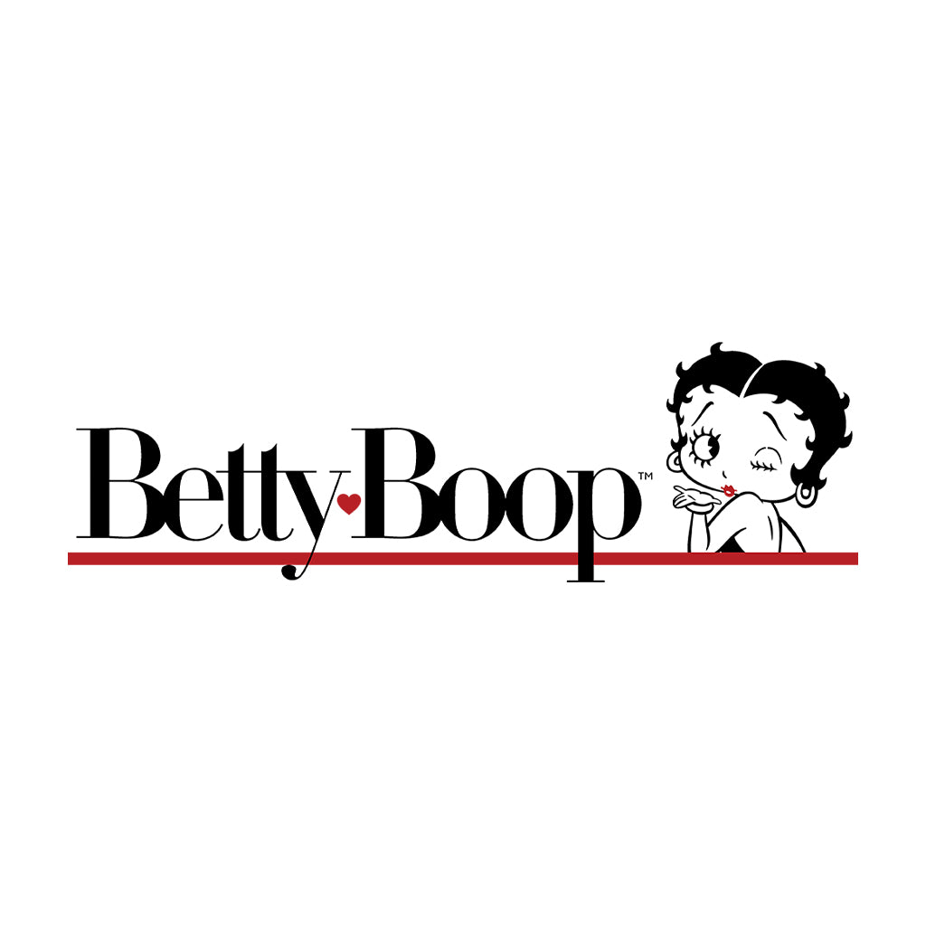 Betty Boop Heart Line Blowing Kiss Women's Hooded Sweatshirt