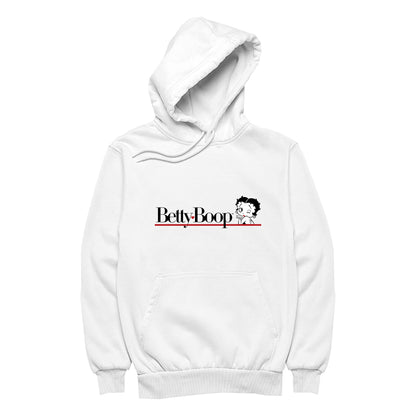 Betty Boop Heart Line Blowing Kiss Women's Hooded Sweatshirt