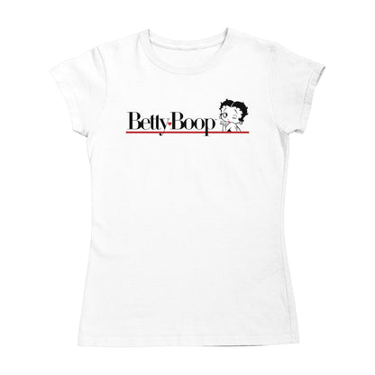Betty Boop Heart Line Blowing Kiss Women's T-Shirt