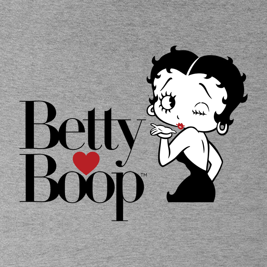 Betty Boop Blowing Kiss Heart Men's T-Shirt