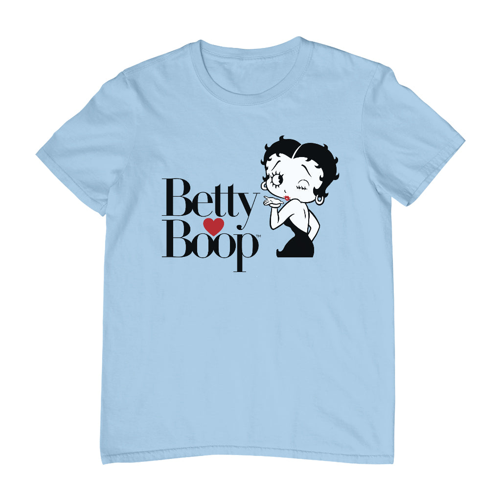 Betty Boop Blowing Kiss Heart Men's T-Shirt