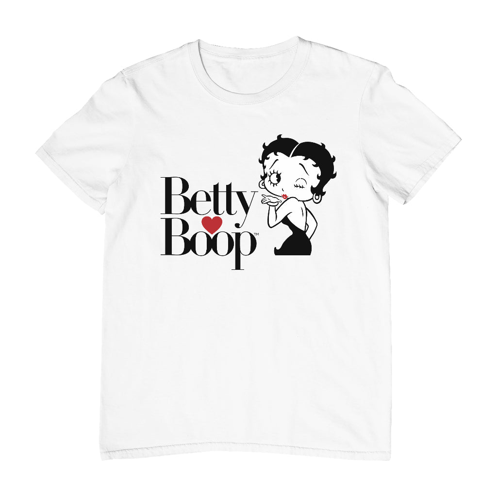 Betty Boop Blowing Kiss Heart Men's T-Shirt