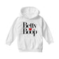 Betty Boop Classic Text Logo Heart Kids Hooded Sweatshirt