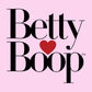Betty Boop Classic Text Logo Heart Kids Hooded Sweatshirt