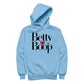 Betty Boop Classic Text Logo Heart Men's Hooded Sweatshirt
