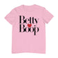 Betty Boop Classic Text Logo Heart Men's T-Shirt
