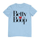 Betty Boop Classic Text Logo Heart Men's T-Shirt