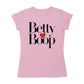 Betty Boop Classic Text Logo Heart Women's T-Shirt