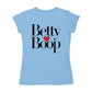 Betty Boop Classic Text Logo Heart Women's T-Shirt