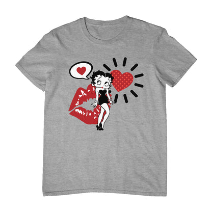 Betty Boop Heart Kiss Icons Men's T-Shirt