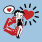 Betty Boop Heart Kiss Icons Kids T-Shirt